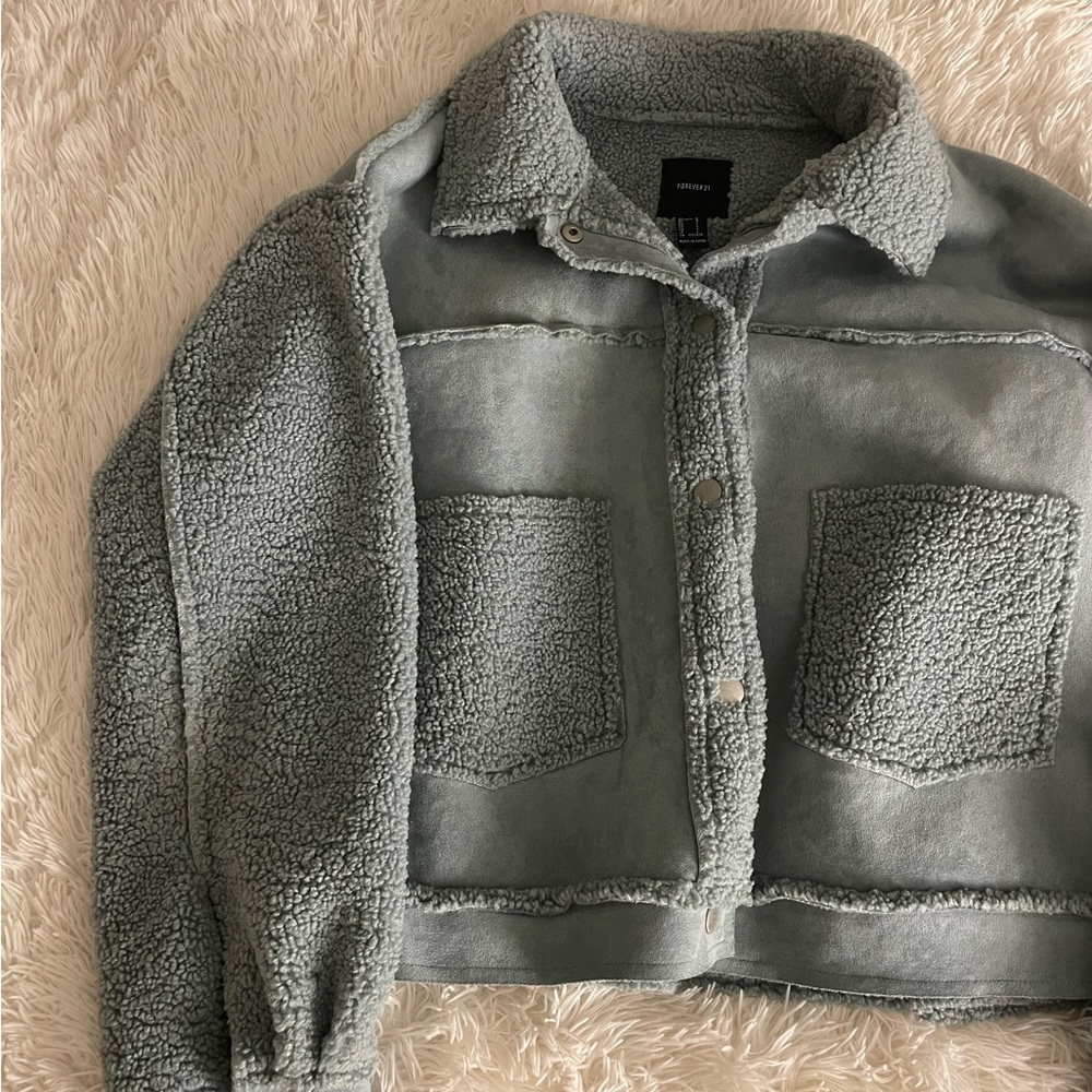 Suede and Sherpa jacket